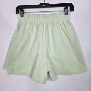 lululemon athletica Light Mint Green High-Waist Elastic Waistband Shorts